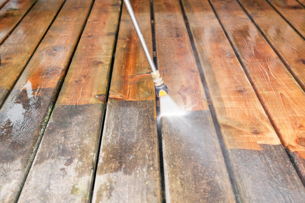 Decking & Patio Pressure Washing<